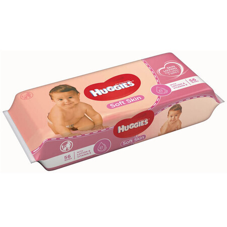 Soft Skin Feuchttücher, 56 Stück, Huggies