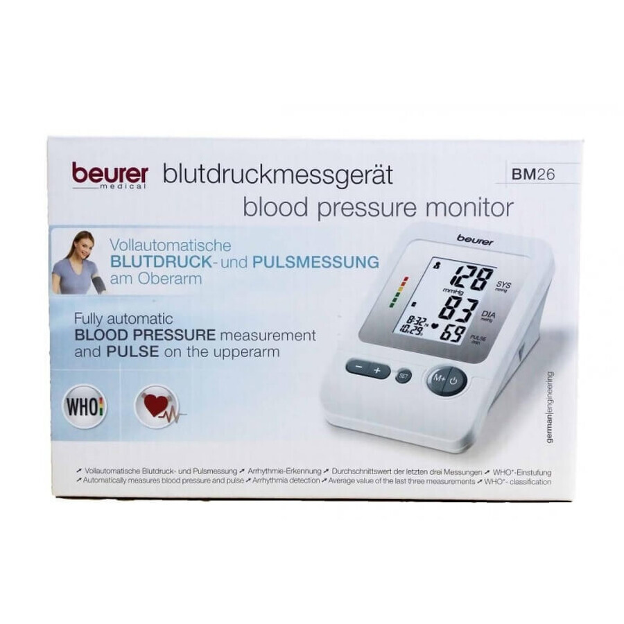 Elektronisches Arm-Blutdruckmessgerät, BM26, Beurer