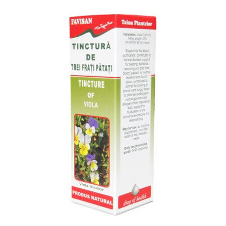 Tinctură de trei frați pătați, 50 ml, Favisan