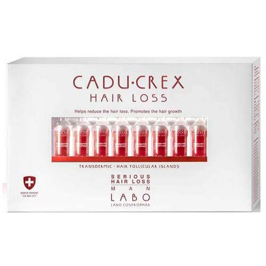 Behandlung gegen fortgeschrittenen Haarausfall Frauen Cadu-Crex, 20 Ampullen, Labo Bewertungen