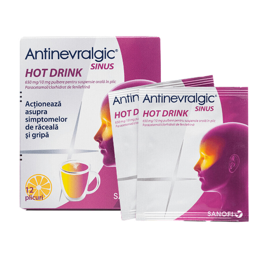Antinevralgic Sinus Hot Drink, 12 Beutel, Sanofi