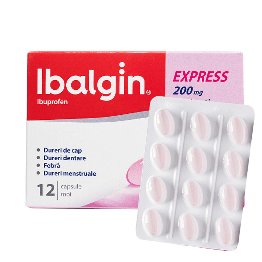 Ibalgin Express 200 mg, 12 capsule, Sanofi