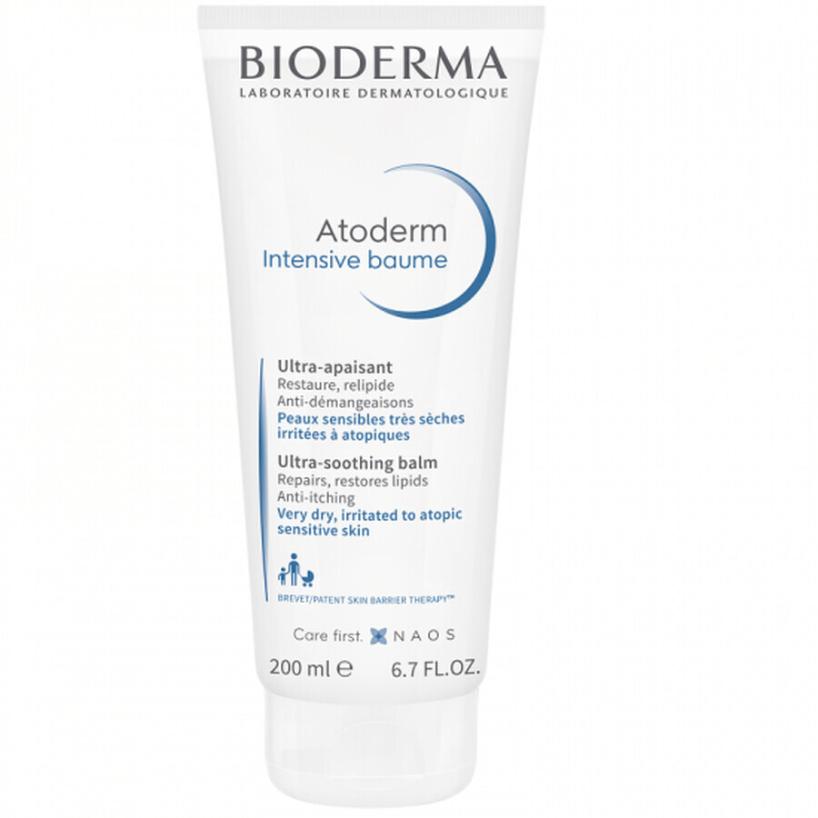 Bioderma  Atoderm Intensive Balsam restructurant si calmant pentru piele atopica, 200 ml