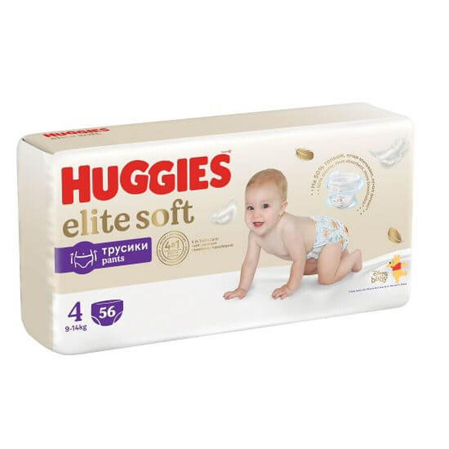 Scutece Pants Elite Soft Nr. 4, 9-14 kg, 56 bucati, Huggies