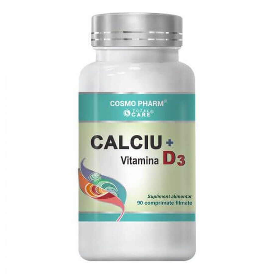 Calcium + Vitamin D3, 90 Tabletten, Cosmopharm