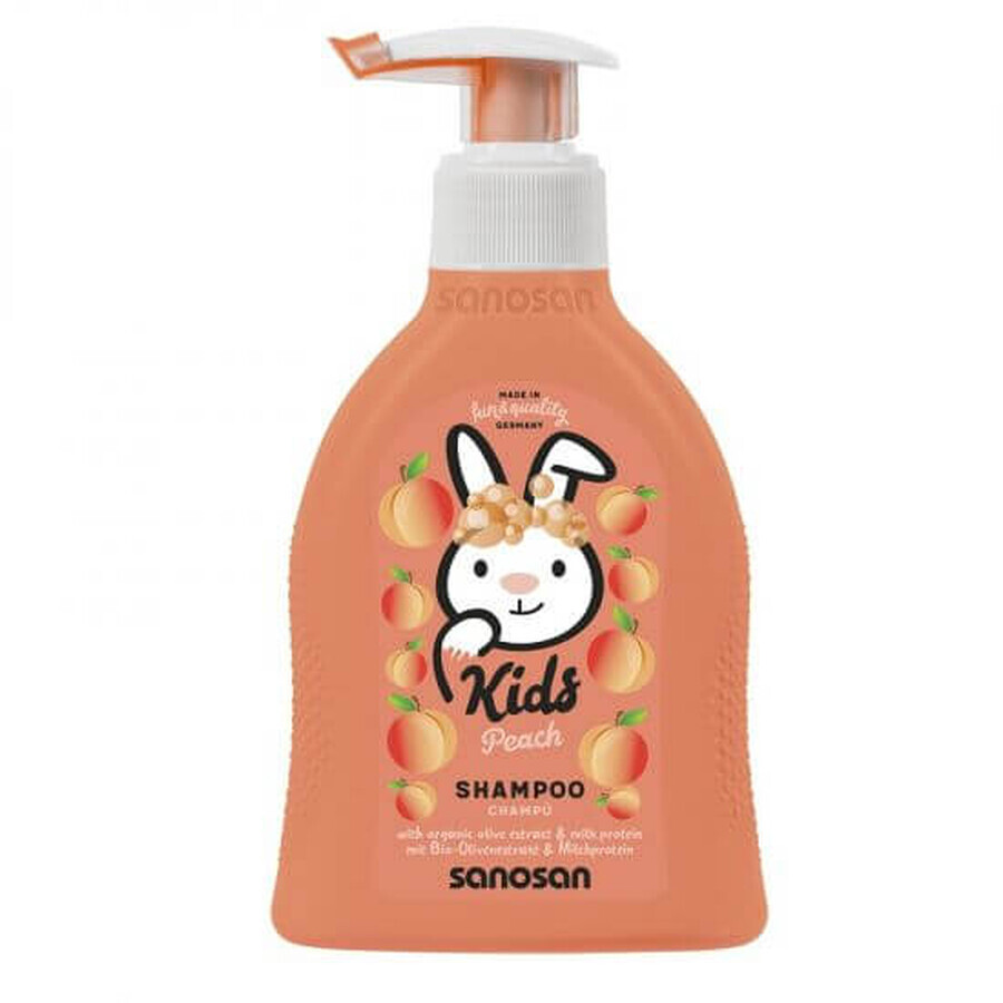 Shampoo mit Pfirsich-Geschmack, 200 ml, Sanosan Kids