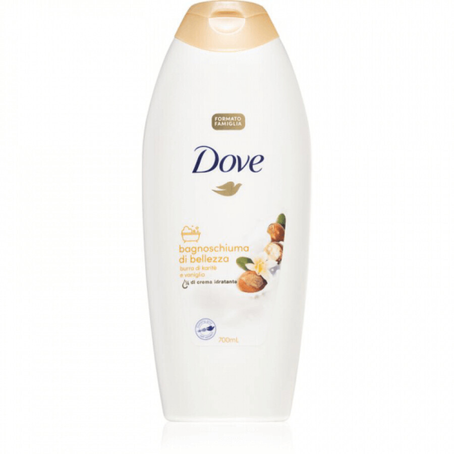 Spumant si gel de dus Karitte & Vanilla, 700 ml, Dove