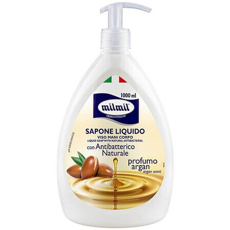 Sapun lichid cu ulei de argan, 1000 ml, Milmil