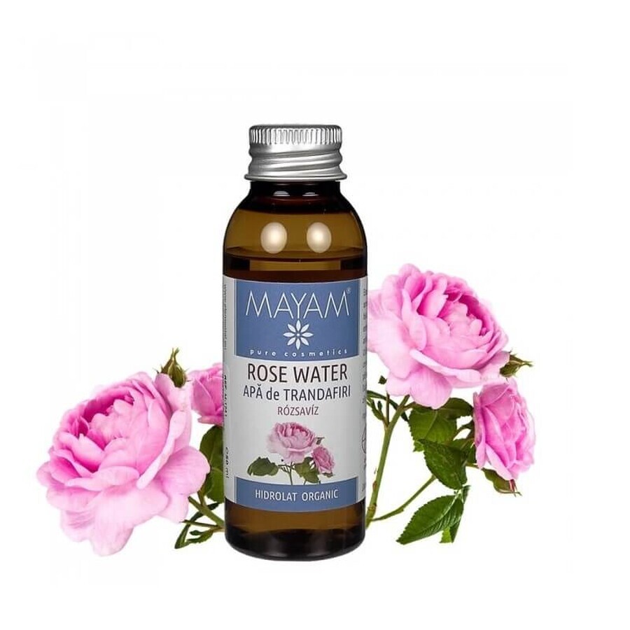 Bio-Damast-Rosenwasser, 50 ml, Mayam