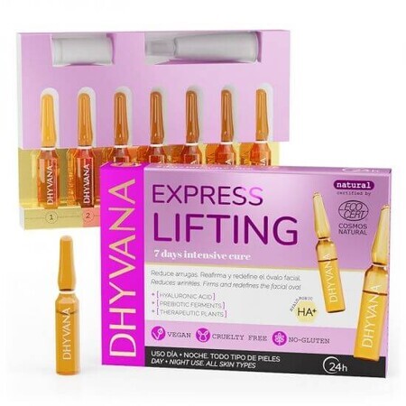 Ser de ten Express Lifting, 7 fiole x 2 ml, Dhyvana