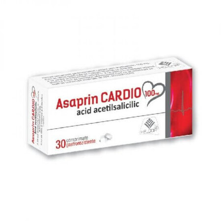 Asaprin Cardio, 100 mg, 30 magensaftresistente Tabletten, Helcor