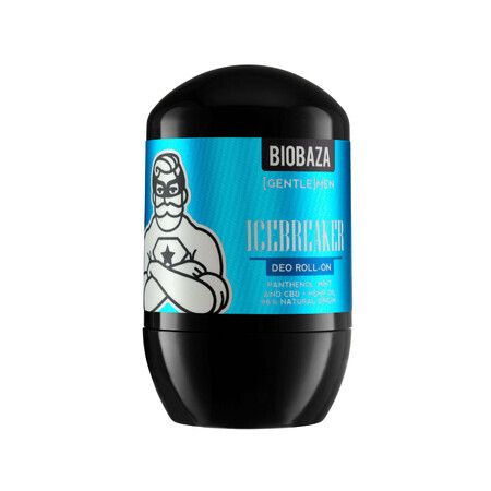 Deodorant natural roll-on fara aluminiu pentru barbati, cu ulei de pin si menta, ICEBREAKER, Biobaza, 50 ml