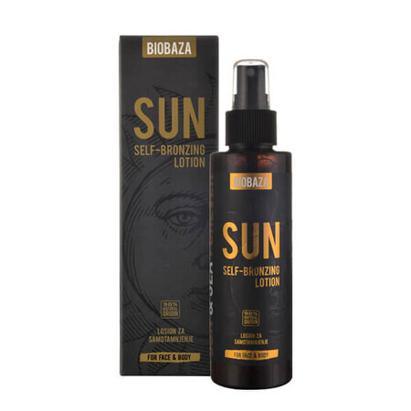 Lotiune naturala autobronzanta cu extract de morcov mov, Biobaza Sun, 150 ml