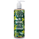 Sapun lichid natural cu alge marine si citrice, Faith in Nature, 400 ml