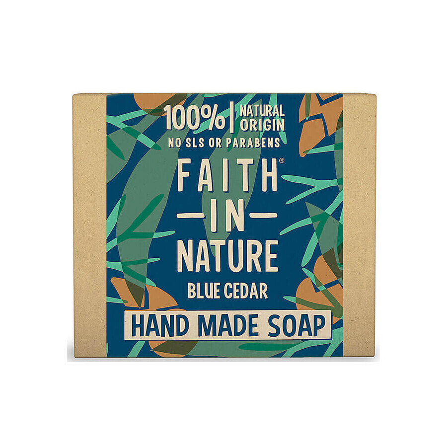 Sapun natural solid cu Cedru Albastru, Faith in Nature, 100 gr