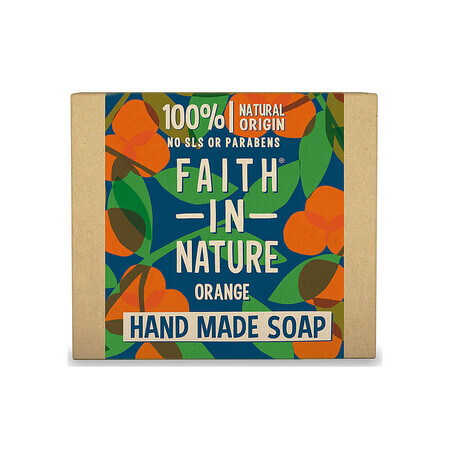 Sapun natural solid cu portocala, Faith in Nature, 100 gr