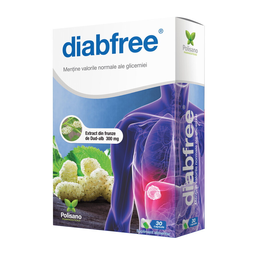 Diabfree, 30 capsule, Polisano