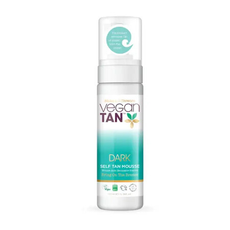 Spuma autobronzanta vegana, Dark, Vegan Tan, 150 ml