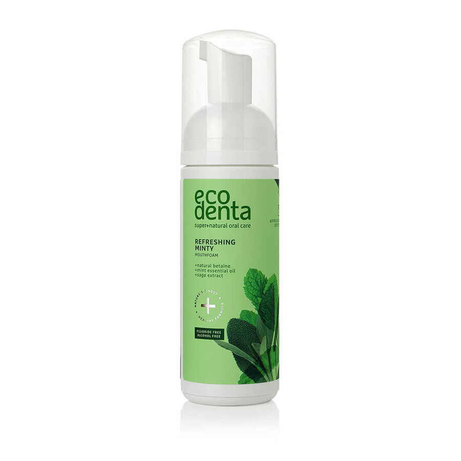 Spuma de gura, cu efect racoritor cu ulei de menta si betaina naturala, Ecodenta, 150ml