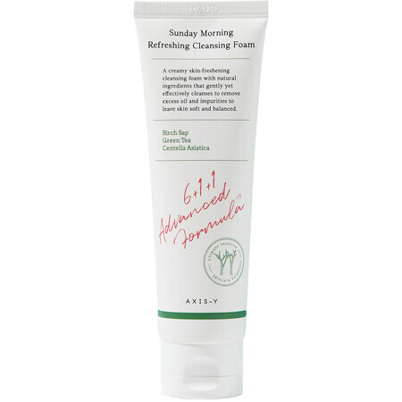 Sunday Morning Refreshing Cleansing Foam - Schäumendes Reinigungsgel mit natürlichen Extrakten, AXIS-Y, 120ml