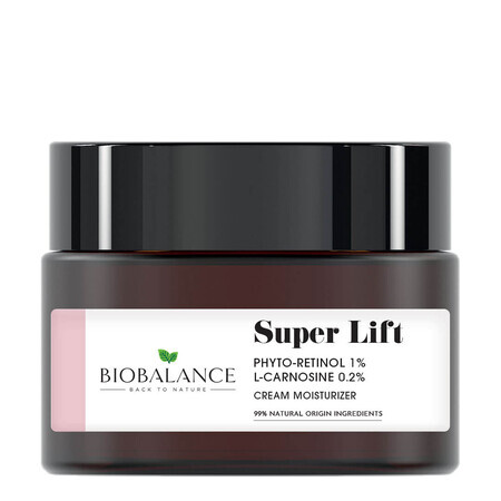 Super Lift Lifting Cream mit Phyto-Retinol 1% + L-Carnosine 0.2%, gegen Pigmentflecken und Blaulicht, Bio Balance, 50 ml