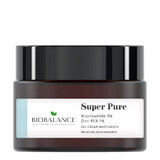 Super Pure Purifying Cream-Gel mit Niacinamide 5% + Zinc PCA 1%, für fettige, akneanfällige oder Mischhaut, Bio Balance, 50 ml