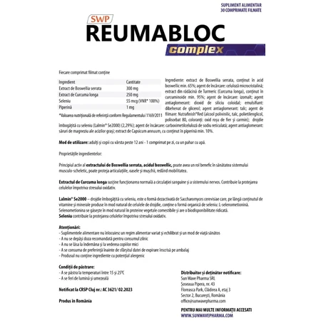 ReumaBlock Complex, 30 tabletten, Sun Wave