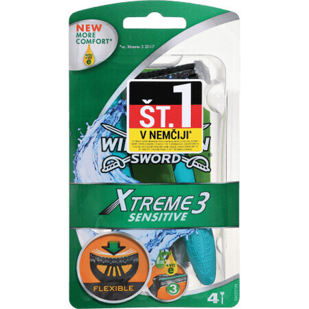 Wilkinson Aparat de ras xtreme 3 sensitive, 4 buc