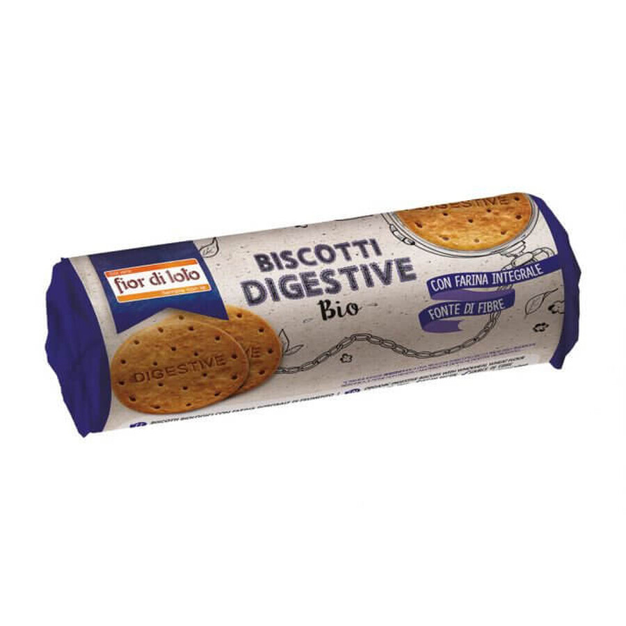 Galletas digestivas con harina integral, 250 gr, Fior di Loto