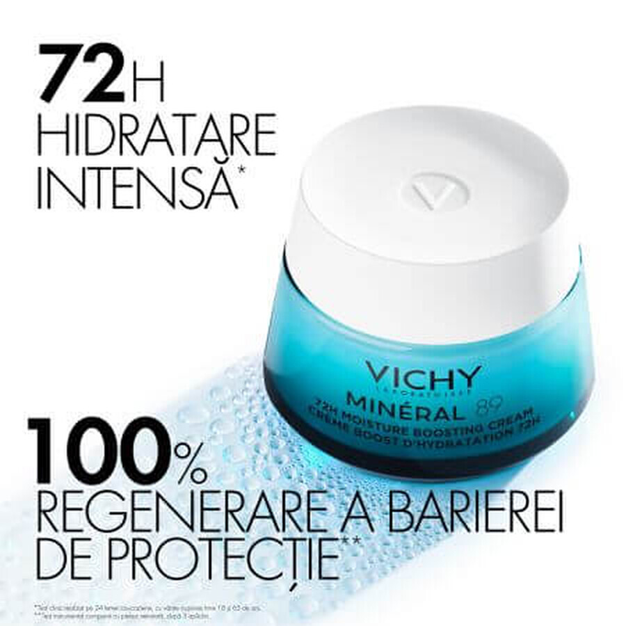 Vichy Mineral 89 Intensive Feuchtigkeitscreme 72h, 50 ml