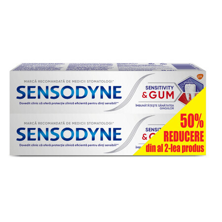 Sensitivity & Gum Zahnpasta Pack, 75 + 75 ml, Sensodyne