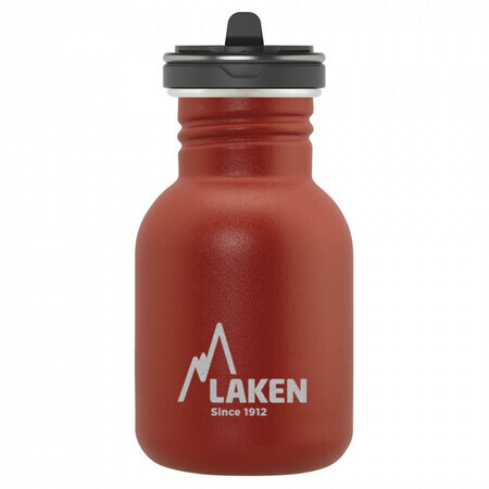 Edelstahl-Thermoskanne Flow Cap, 500 ml, Rot, Laken