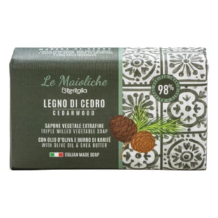 Vegetable soap with cedar wood, 175g, Iteritalia