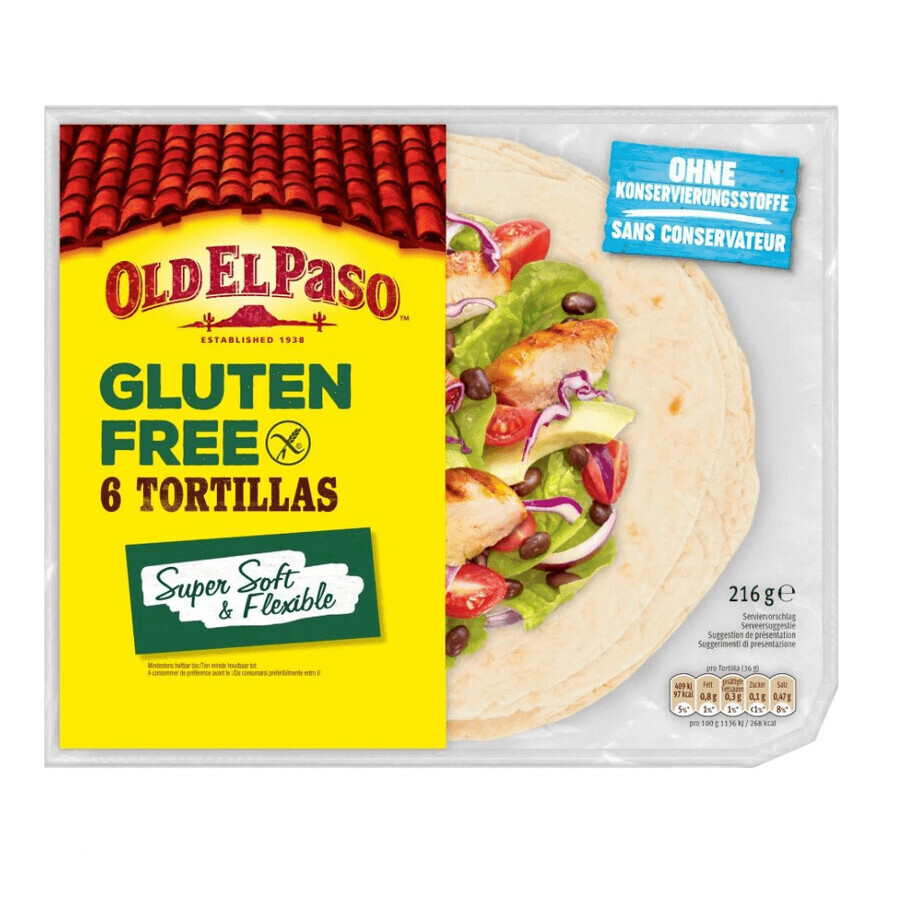 Glutenfreie Tortillas, 216 g, Old El Paso