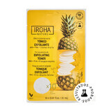 Exfoliating face pads with 1% AHA 1% PHA and pineapple, 10 pieces, Iroha