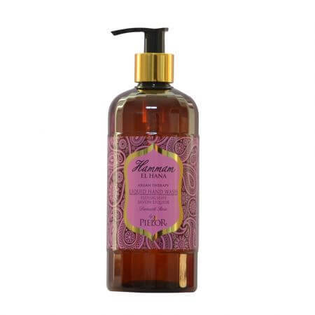 Flüssige Handseife Damaszener Rose, 400 ml, Pielor Hammam