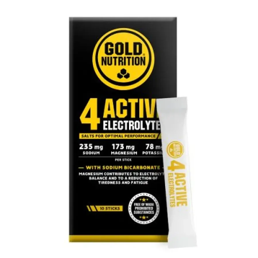 4 Active Electrolytes, 10 sachets x 3g, Gold Nutrition