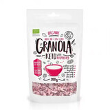 Keto Granola bio cu zmeura, 200 g, Diet Food