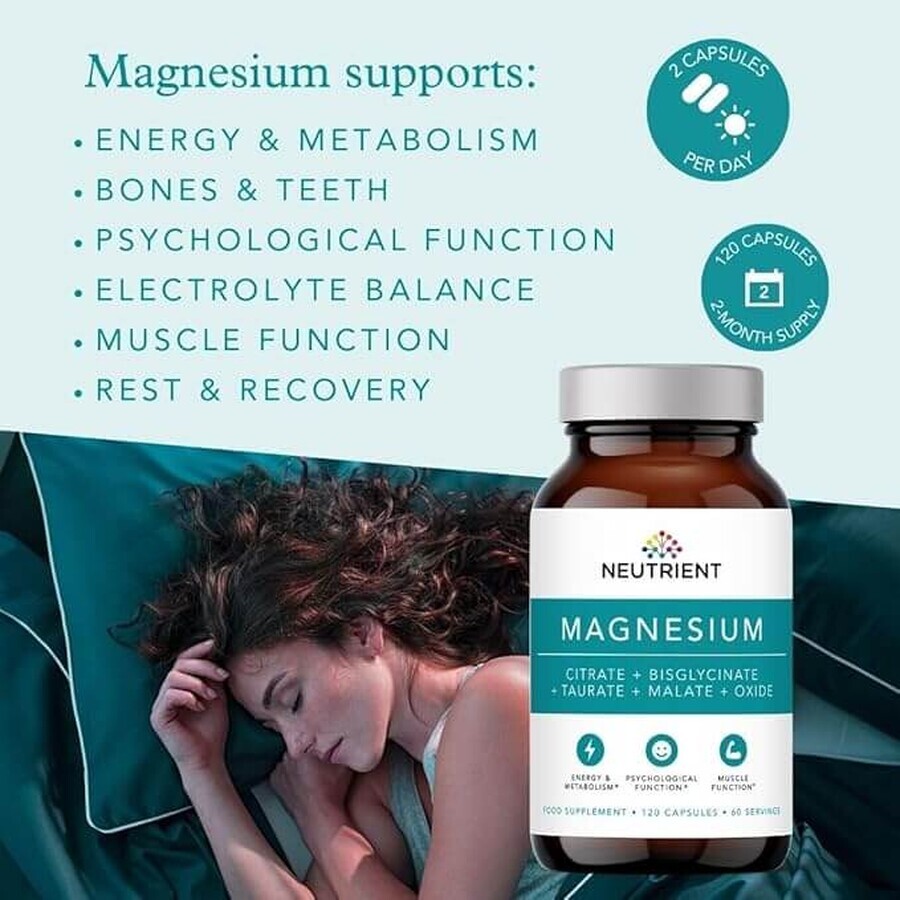 Magnesium x 120 Kapseln, Neutrient