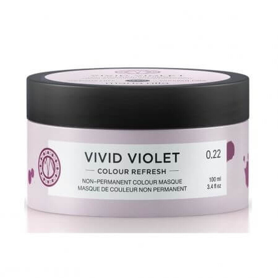 Masca coloranta de par Colour Refresh Vivid Violet, 100 ml, Maria Nila