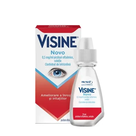 Visine Novo 0.5 mg/ml eye drops solution, 15 ml, McNeil Healthcare