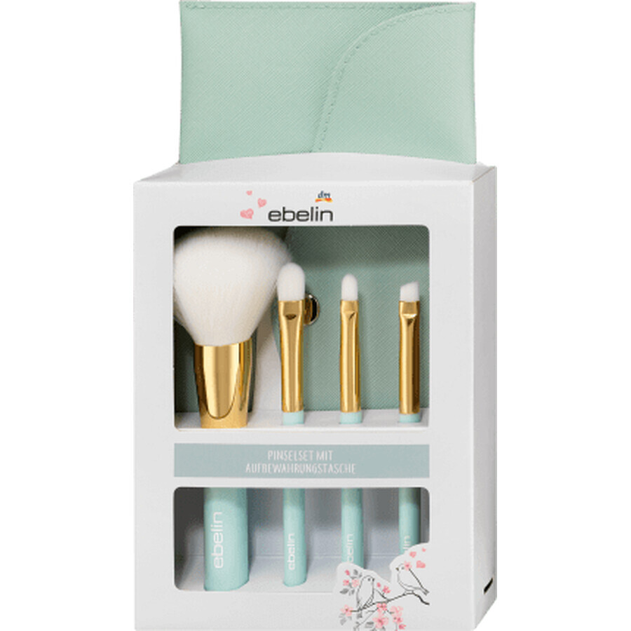 Ebelin Set de pensule cosmetice Spring in Paris, 1 buc