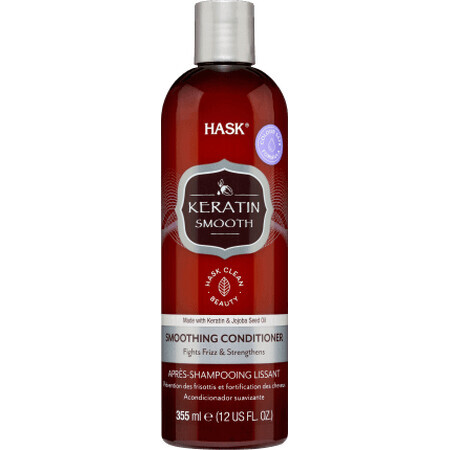 Hask Keratin Glättende Haarspülung, 335 ml