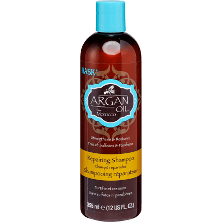 Hask Șampon reparator cu ulei de argan, 355 ml