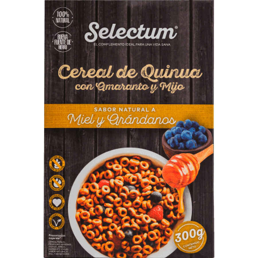 Perfect foods Cereale quinoa cu mei,miere și afine, 300 g