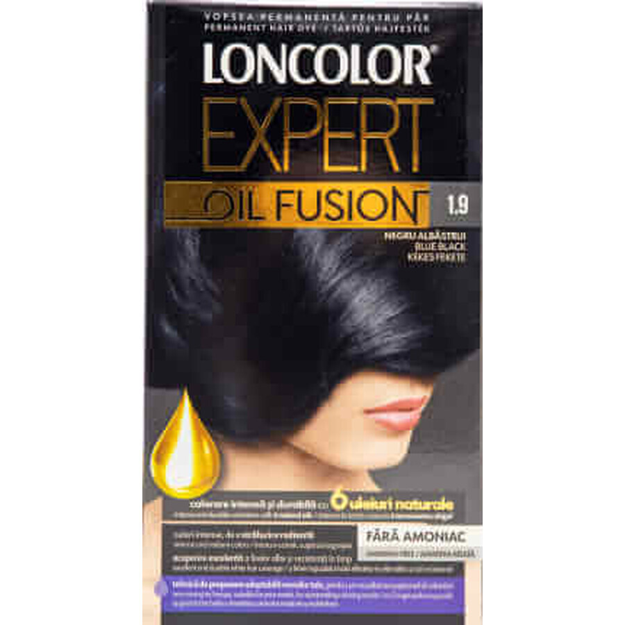 Loncolor Expert Ammoniakfreie Haarfarbe Oil Fusion 1.9 Blauschwarz, 1 Stk