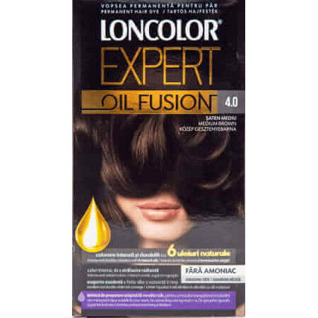 Loncolor Expert Vopsea de păr fără amoniac Oil Fusion 4.0 șaten mediu, 1 buc