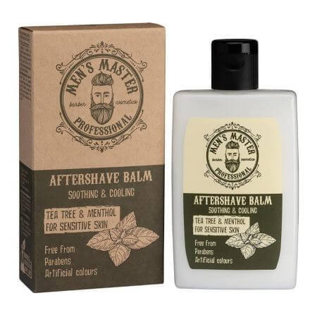 After Shave Balsam für Männer Teebaum & Menthol, 120 ml, Men's Master Professional