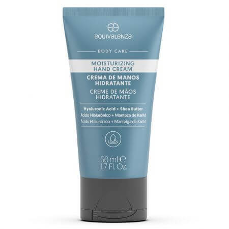 Crema hidratanta pentru maini acid hialuronic si unt de shea, 50 ml, Equivalenza