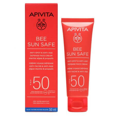 Bee Sun Safe SPF50 Sonnenschutzcreme gegen Falten, 50 ml, Apivita
